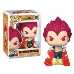 Funko POP! Animation: Dragon Ball Super: Broly (The Movie) – Super Saiyan God Vegeta (Limited Glow Chase Edition) (Special Edition), Vinyl Figure #1868