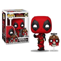 Funko POP! Marvel’s Deadpool & Wolverine – Deadpool with Headpool, Vinyl Bobble-Head Figure #1400