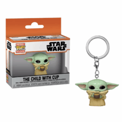 Funko Pocket POP! Star Wars: The Mandalorian – The Child With Cup, Vinyl Figure Keychain