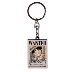 One Piece - "Wanted Luffy" Keychain