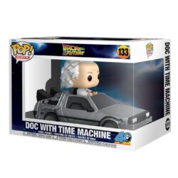 Funko POP! Rides: Back to the Future - Doc with Time Machine, Deluxe Vinyl Figure #133