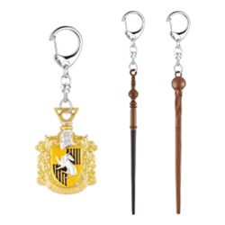 Harry Potter: 3-Pack Deluxe Box Hufflepuff Keychains