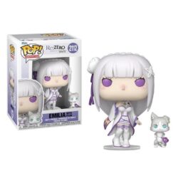 Funko POP! Animation: Re: Zero - Starting Life in Another World - Emilia with Puck, Vinyl Figure #2112