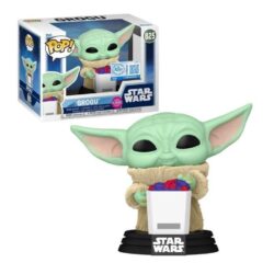Funko POP! Star Wars: The Mandalorian & Grogu - Grogu (Special Edition) (Flocked), Vinyl Bobble-Head Figure #825